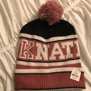 PINK pompom hat! New with tags!